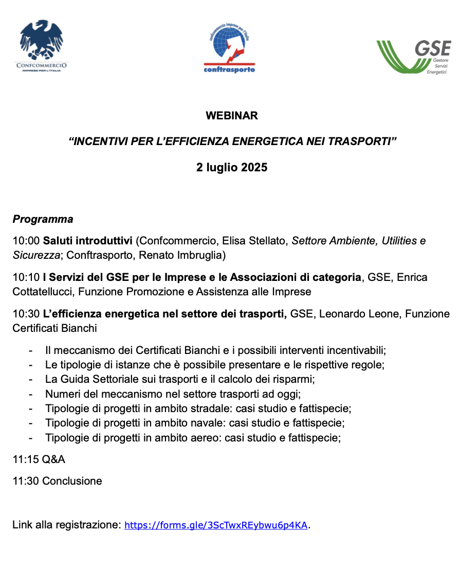 Efficienza energetica nei trasporti
